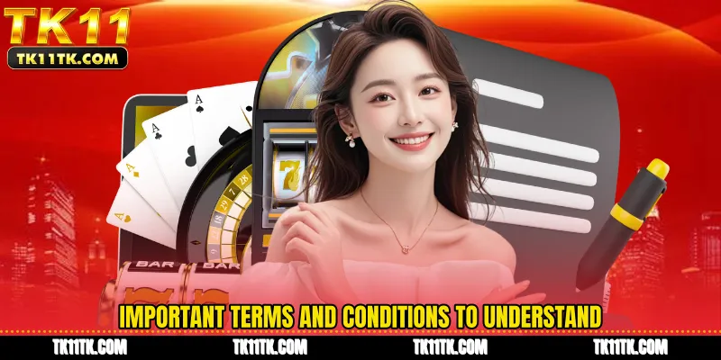Important terms and conditions to understand