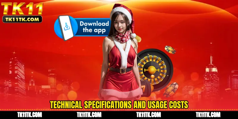 Technical specifications and usage costs